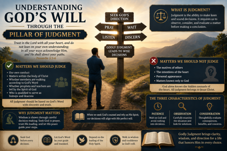 Understanding God’s Will Through the Pillar of Judgment
